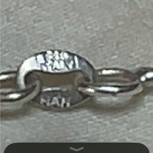 HELEN ANDREWS 80's Vintage HANDMADE ITALIAN SILVER .926 Chain w/ Vermeil Hearts